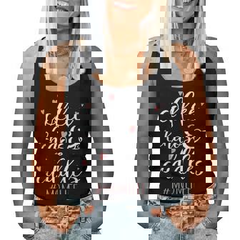 Coffee Chaos And Cuddles Mom Life Mother With Kids Women Tank Top Basic Casual Daily Weekend Graphic - Seseable
