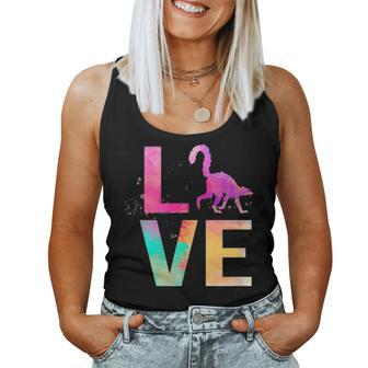 Colorful Lemur Mom Gifts Lemur Women Tank Top Basic Casual Daily Weekend Graphic - Seseable