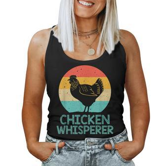 Cool Chicken Whisperer For Men Women Chicken Lover Farmer Women Tank Top Basic Casual Daily Weekend Graphic - Seseable