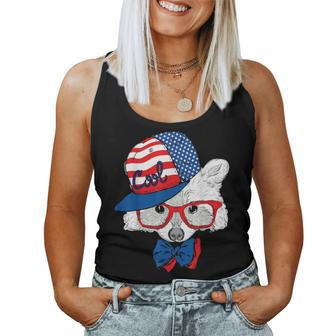 Cool Fox Wearing A Hat Dog Mom Womens Or Mens Novelty Funny Women Tank Top Basic Casual Daily Weekend Graphic - Seseable