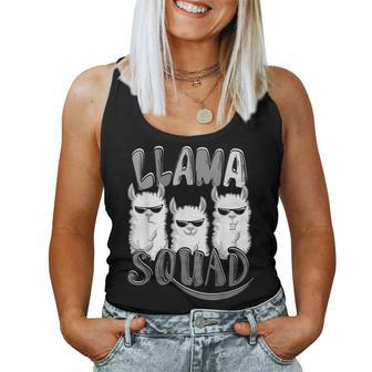 Cool Llama Squad Domesticated Alpaca Group Lover Women Tank Top | Mazezy