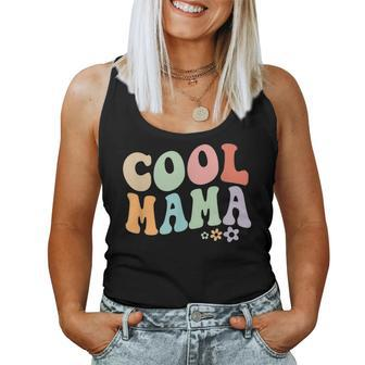 Cool Mama Vintage Floral Design To Best Mummy Women Tank Top Basic Casual Daily Weekend Graphic - Seseable