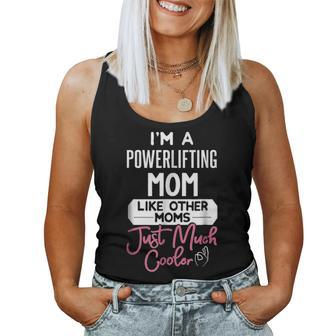 Cool Mothers Day Powerlifting Mom Women Tank Top Basic Casual Daily Weekend Graphic - Seseable