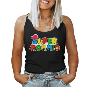 Cool Supermommio Mom Mommy Mother Video Game Lovers Women Tank Top | Mazezy
