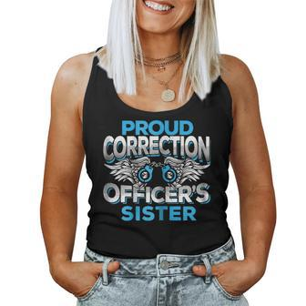 Correction Officers Sister Law Enforcement Family Women Tank Top | Mazezy