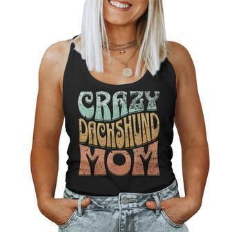 Crazy Dachshund Mom Retro Vintage Top For Women Women Tank Top | Mazezy