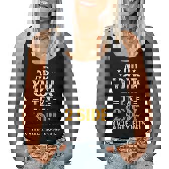 Custom Idea Two Side Add Text Ultra Soft For Men & Women Women Tank Top | Mazezy