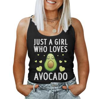 Cute Avocado For Girls Women Kids Pear Avocado Lovers Women Tank Top | Mazezy