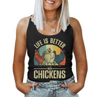 Cute Chicken For Men Women Chicken Farmer Whisperer Lovers Women Tank Top Basic Casual Daily Weekend Graphic - Seseable