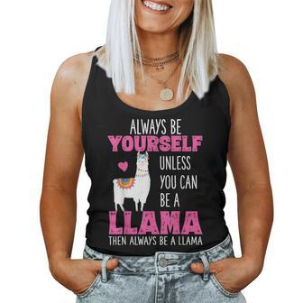 Cute Funny Llama Llamas Lover Girls Women Women Tank Top Basic Casual Daily Weekend Graphic - Seseable