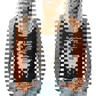 Cute Pajama Llama Bed Time Llama Pajama Women Tank Top Basic Casual Daily Weekend Graphic - Seseable