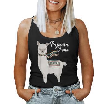 Cute Pajama Llama Bed Time Llama Pajama Women Tank Top Basic Casual Daily Weekend Graphic - Seseable