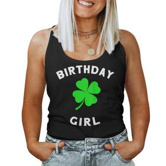 Womens Cute St Patricks Day Birthday For Girls Tank Top Women Tank Top | Mazezy