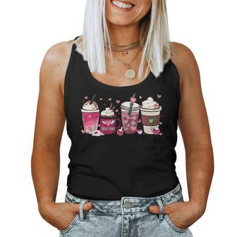 Cute Valentines Day Valentine Coffee Lover Women Girl Women Tank Top Basic Casual Daily Weekend Graphic - Seseable