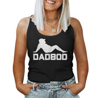 Dad Bod Dadbod Silhouette With Beer Gut Women Tank Top | Mazezy