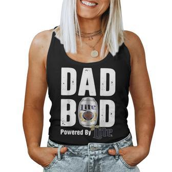 Dad Bod Powered By Drink Beer Fathers Day 11 Women Tank Top | Mazezy