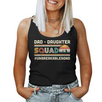 Dad Daughter Squad Daddys Girl Family Matching Papa Father Women Tank Top | Mazezy