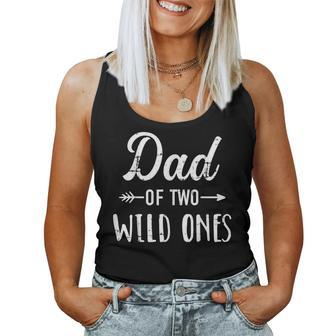 Dad Of The Wild Ones For Father Of Daughters And Twins Women Tank Top | Mazezy