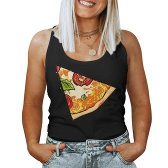 Daddy Pizza Missing A Slice His Kid Slice Boy Girl Mom Dad Women Tank Top Basic Casual Daily Weekend Graphic - Seseable