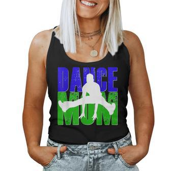 Dance Mom Son Boy Dancing Dancer Vintage Blue Green Women Tank Top Basic Casual Daily Weekend Graphic - Seseable