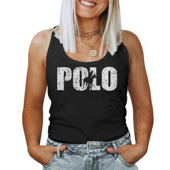 Distressed Look Horse Polo For Polo Players Women Tank Top | Mazezy