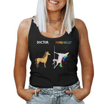 Doctor Vs Pharmacist Unicorn Dancing Tshirt -Nurse Day Shirt Women Tank Top | Mazezy