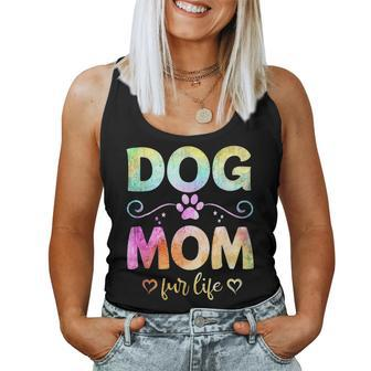 Dog Mom Fur Life Happy Mothers Day Best Dog Mom Ever Funny Women Tank Top Basic Casual Daily Weekend Graphic - Thegiftio UK