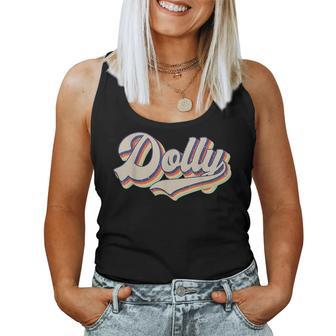 Dolly Name Personalized Vintage Retro Gift Men Women Women Tank Top Basic Casual Daily Weekend Graphic - Seseable