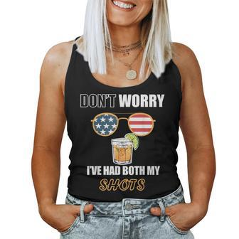 Dont Worry Ive Had Both My Shots Tequila Vaccination Women Tank Top | Mazezy