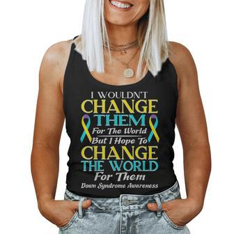 Down Syndrome Awareness Day Teacher Parent Dad Mom Gift Women Tank Top Basic Casual Daily Weekend Graphic - Seseable