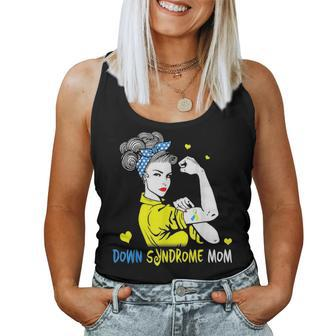Down Syndrome Mom Strong Awareness Proud Mothers Day Gift Women Tank Top Basic Casual Daily Weekend Graphic - Seseable