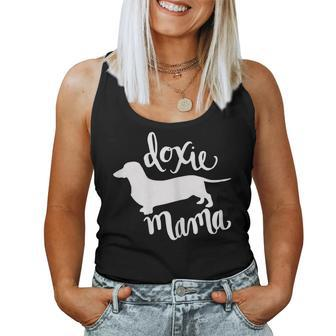 Womens Doxie Mama Doxie Mom Shirt Dachshund Lover Women Tank Top | Mazezy