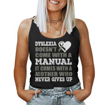 Dyslexia Inspirational Awareness Supportive Mother Gift Idea Women Tank Top Basic Casual Daily Weekend Graphic - Seseable