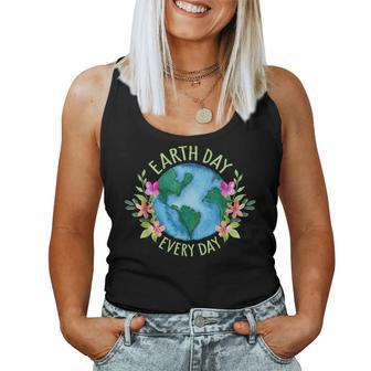 Earth Day Everyday Save The Planet Mother Earth Environment Women Tank Top | Mazezy