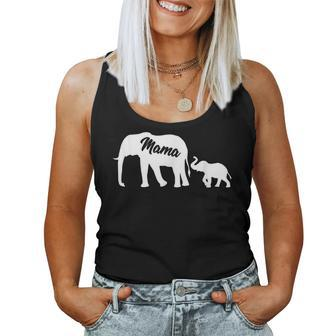 Elephant Mama With Baby Mothers Day Mom Gift Women Tank Top Basic Casual Daily Weekend Graphic - Thegiftio UK