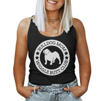 English Bulldog Mom Wiggle Butt Club For Women Women Tank Top Basic Casual Daily Weekend Graphic - Seseable