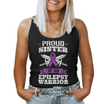 Epilepsy Warrior Sister Epileptic Seizure Disorder Advocate Women Tank Top | Mazezy