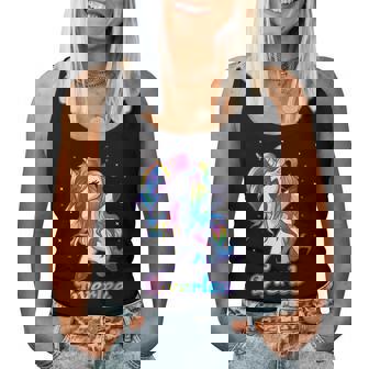 Everlee Name Personalized Custom Rainbow Unicorn Dabbing Women Tank Top | Mazezy