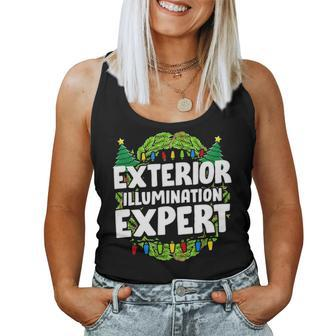 Exterior Ilumination Expert Funny Christmas Lights Engineer Women Tank Top Basic Casual Daily Weekend Graphic - Seseable