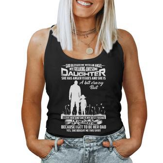 Family My Daughter Is The Best Friend Of Father Women Tank Top | Mazezy