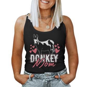 Farm Animal Mom Parent Women Girls Donkey Women Tank Top Basic Casual Daily Weekend Graphic - Seseable