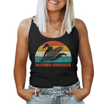 Farming Gift Mother Corn Shucker Vintage Gift For Farmer Women Tank Top Basic Casual Daily Weekend Graphic - Seseable