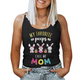 My Favorite Peeps Call Me Mom T Bunny Eggs Holiday Women Tank Top | Mazezy