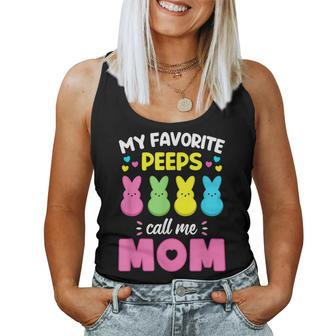 My Favorite Peeps Call Me Mom T Bunny Eggs Love Women Tank Top | Mazezy