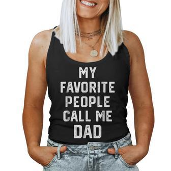 My Favorite People Call Me Dad Christmas Women Tank Top | Mazezy