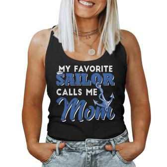 My Favorite Sailor Calls Me Mom Women Tank Top | Mazezy