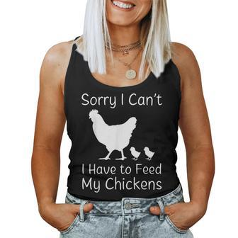 Feed My Chickens Farm Homestead Ranch Free Range Eggs Chicks Women Tank Top | Mazezy