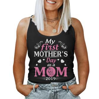 My First As A Mom Of Girl 2019 Happy Day Shirt Women Tank Top | Mazezy