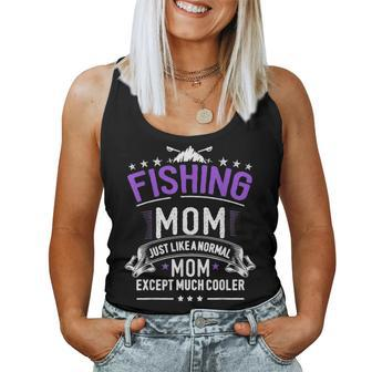 Fishing Mom Funny Women Fisher Women Tank Top Basic Casual Daily Weekend Graphic - Seseable