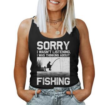 Fishing For Men Women Trout Bass Fisherman Vacation Women Tank Top | Mazezy